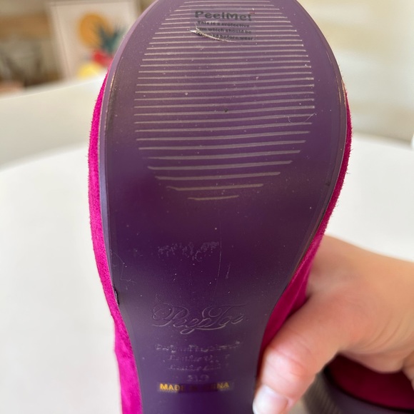 PeepToe Miss Combat Boots - Picture 6 of 9